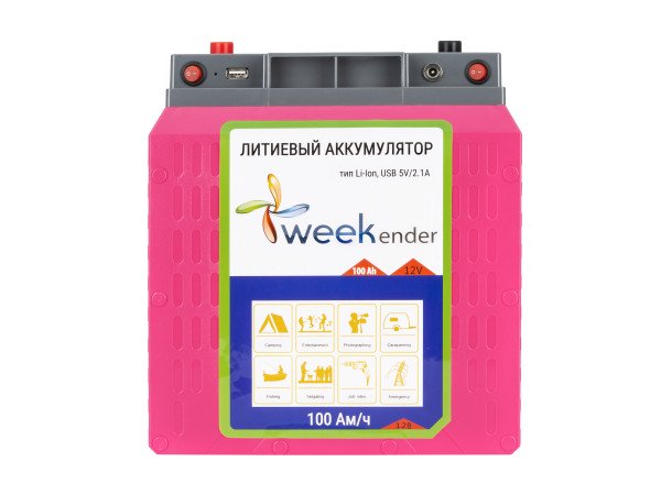 Літій-іонний акумулятор Weekender Li-ion 100 Ah 12V + зарядний пристрій