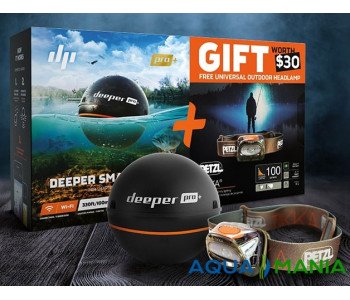 Комплект «Ехолот Deeper PRO + і ліхтарик Petzl TIKKA»