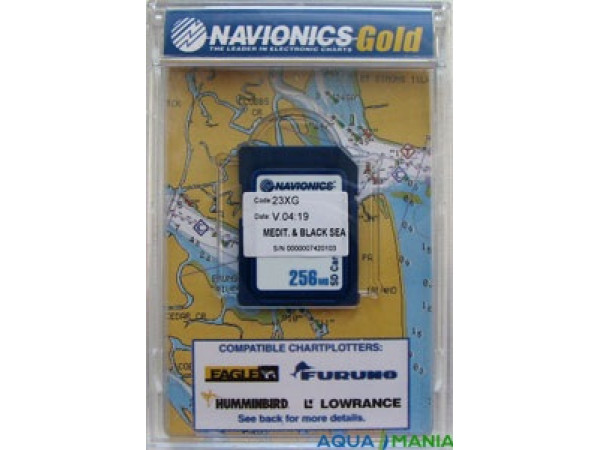 Карта "Днепр, Средиземное и Черное море (код 43XG)" NAVIONICS GOLD для Lowrance, Eagle, Humminbird - Описание карты