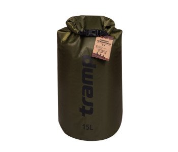 Гермомішок Tramp PVC (15л) оливковий Diamond Rip-Stop