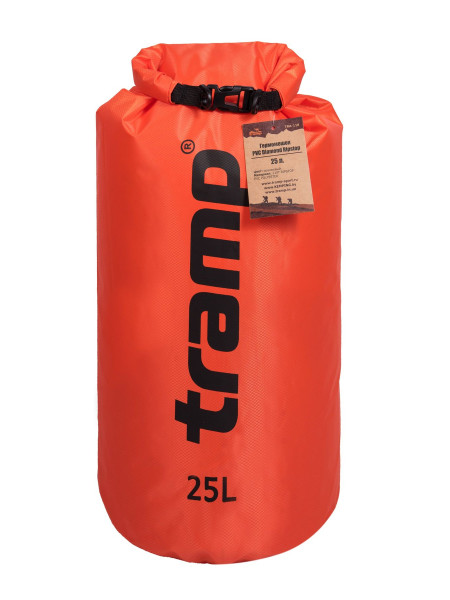 Гермомешок Tramp PVC (25л) оранжевый Diamond Rip-Stop