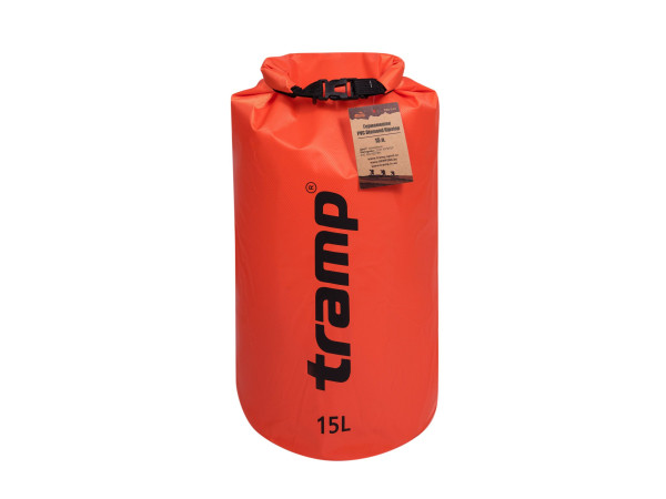 Гермомішок Tramp PVC (15л) помаранчевий Diamond Rip-Stop