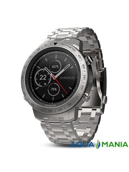 Навигатор на запястье Garmin fenix Chronos - Steel with Brushed Stainless Steel Watch Band