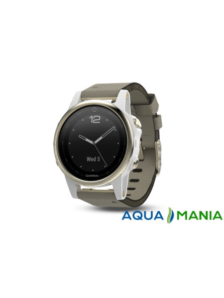 Навигатор на запястье Garmin fenix 5S Sapphire - Champagne with grey suede band