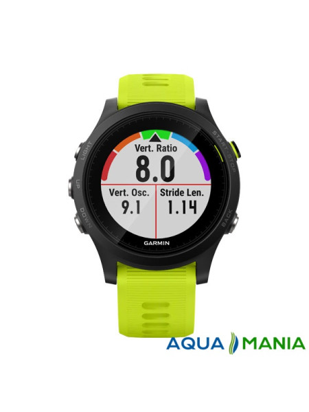 Навигатор на запястье Garmin Forerunner 935 Black & Yellow Tri-Bundle (GPS, Мультиспорт,   2 датчика сердца HRM-Tri + HRM-Swim)