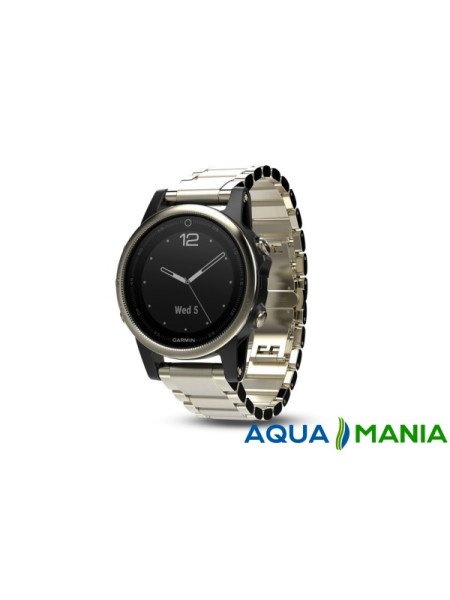 Навигатор на запястье Garmin fenix  5S Sapphire - Champagne with metal band