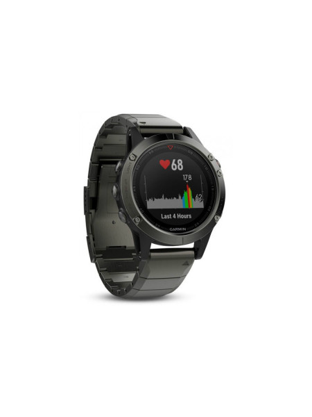 Навигатор на запястье Garmin fenix 5 Sapphire - Slate grey with metal band