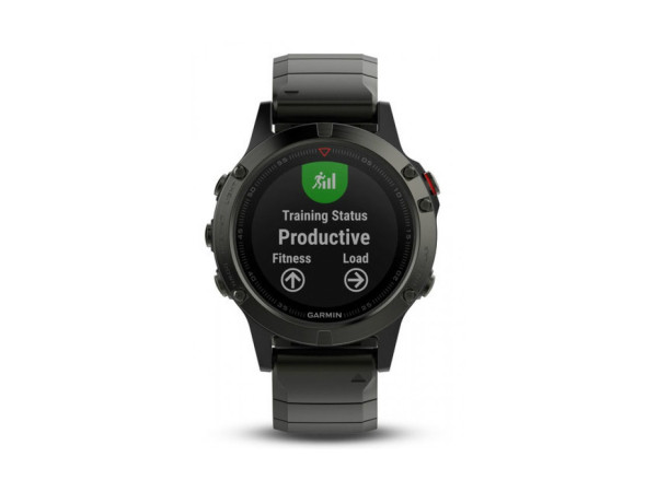 Навигатор на запястье Garmin fenix 5 Sapphire - Slate grey with metal band