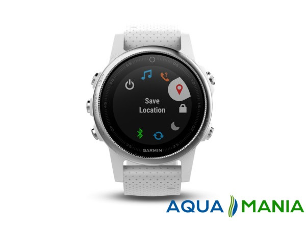 Навигатор на запястье Garmin fenix 5S - Silver with Carrara white band