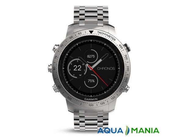Навігатор на зап'ястя Garmin fenix Chronos - Steel with Brushed Stainless Steel Watch Band