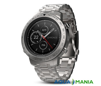 Навигатор на запястье Garmin fenix Chronos - Steel with Brushed Stainless Steel Watch Band