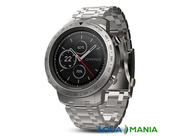 Навигатор на запястье Garmin fenix Chronos - Steel with Brushed Stainless Steel Watch Band