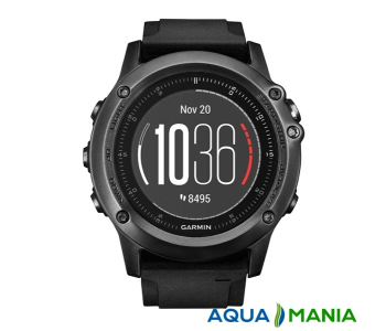 Навигатор на запястье Garmin fenix 3 HR – Silver Edition with black silicone band