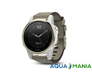 Навигатор на запястье Garmin fenix 5S Sapphire - Champagne with grey suede band