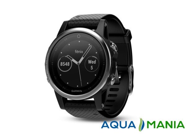 Навигатор на запястье Garmin fenix 5S - Silver with black band