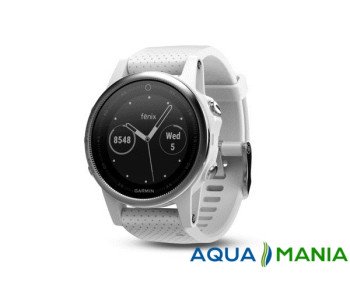 Навигатор на запястье Garmin fenix 5S - Silver with Carrara white band