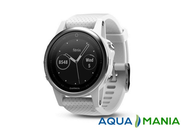 Навигатор на запястье Garmin fenix 5S - Silver with Carrara white band