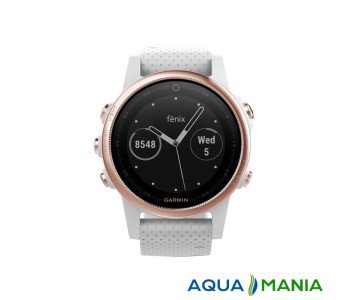 Навигатор на запястье Garmin fenix 5S Sapphire Rose gold tone with white band