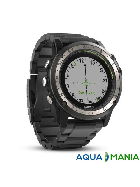 Навігатор на зап'ястя Garmin D2 Charlie, Titanium, GPS Aviation Watch, EMEA