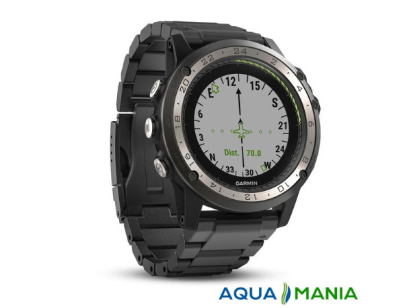 Навігатор на зап'ястя Garmin D2 Charlie, Titanium, GPS Aviation Watch, EMEA