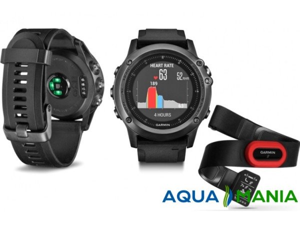 Навігатор на зап'ястя Garmin fenix 3 Gray Performer Bundle