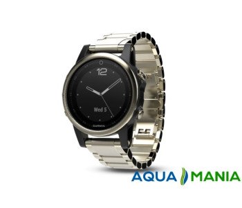 Навигатор на запястье Garmin fenix  5S Sapphire - Champagne with metal band