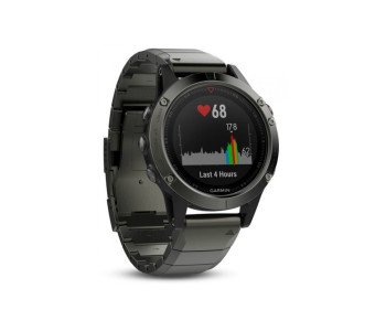 Навигатор на запястье Garmin fenix 5 Sapphire - Slate grey with metal band