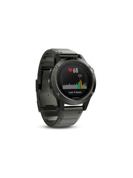 Навігатор на зап'ястя Garmin fenix 5 Sapphire - Slate grey with metal band
