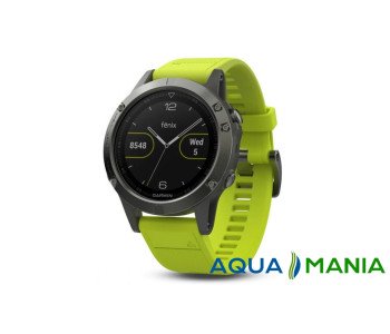 Навигатор на запястье Garmin fenix 5 - Slate grey with amp yellow band