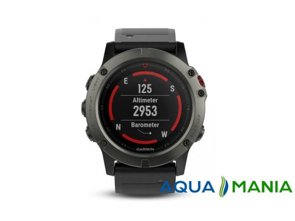 Навігатор на зап'ястя Garmin fenix 5X Sapphire - Slate grey with black band