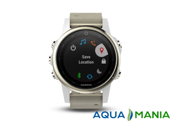 Навігатор на зап'ястя Garmin fenix 5S Sapphire - Champagne with grey suede band