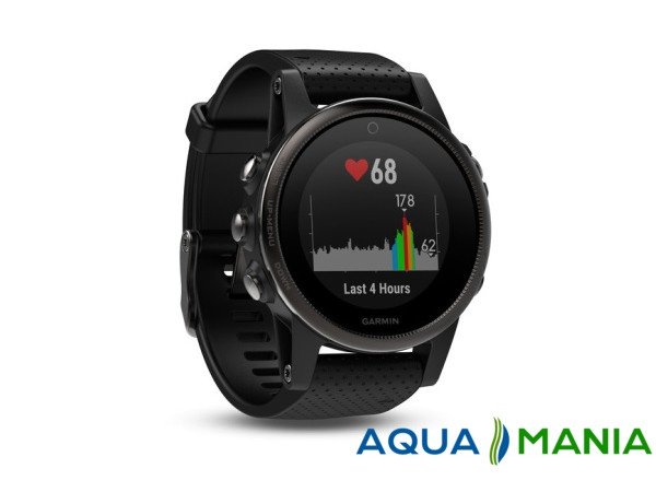 Навігатор на зап'ястя Garmin fenix 5S Sapphire - Slate grey with black band