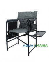  Крісло для риболовлі зі столиком AQUA MANIA сіре