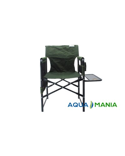 Кресло для рыбалки со столиком AQUA MANIA зеленое