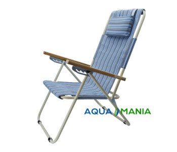 Крісло шезлонг AQUA MANIA блакитне
