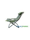 Шезлонг AQUA MANIA зеленая полоса