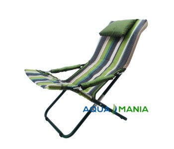 Шезлонг AQUA MANIA зелена смуга