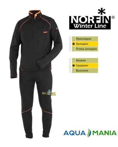 Термобелье Norfin Winter line, комплект теплого зимнего белья. размер 46-62