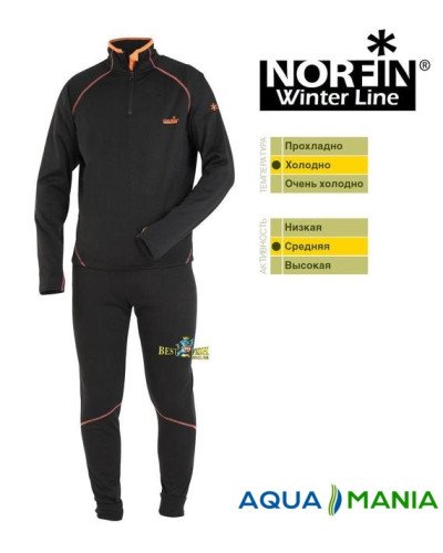 Термобелье Norfin Winter line, комплект теплого зимнего белья. размер 46-62