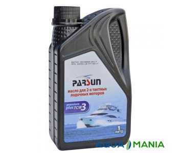 Масло Parsun для двухтактных двигателей,  TCW3 Premium Plus, 1 литр NEW