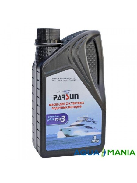Масло Parsun для двухтактных двигателей,  TCW3 Premium Plus, 1 литр NEW